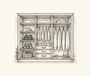 Visual guide to maximising storage with fitted wardrobes