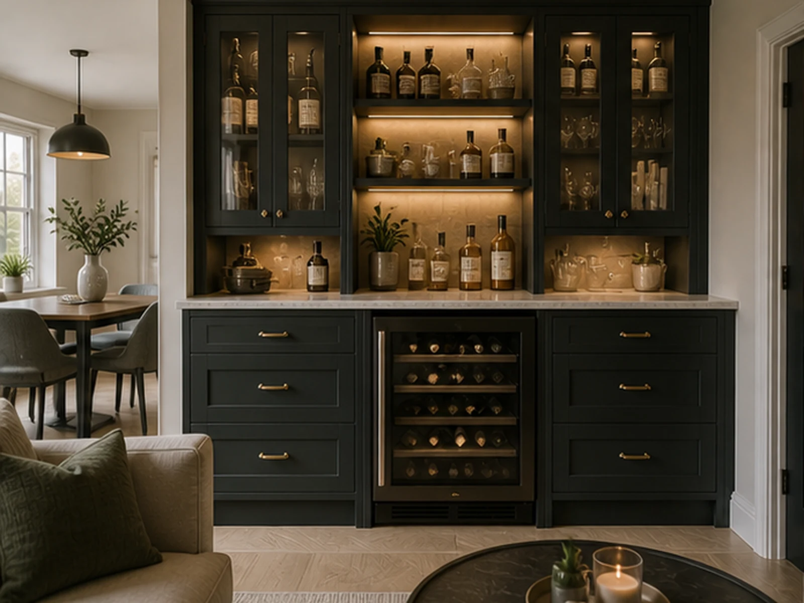 Bespoke fitted home bar — design-led imagery