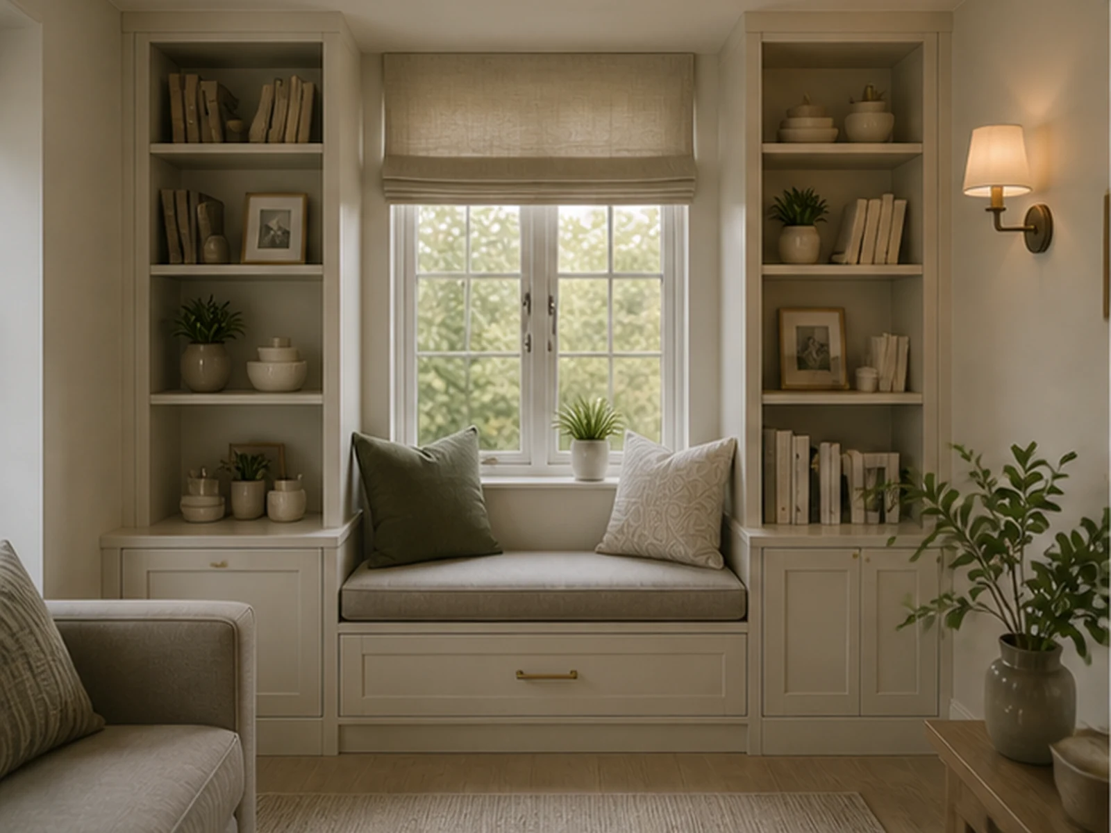 Fitted window seat with storage — bespoke joinery inspiration
